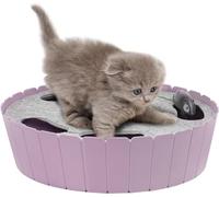 Pawaboo Jouet Souris pour Chat, Jouet pour Chat avec Souris Électroque, Jeu Chats Interactif Jouets Electronique Automatique, Solide et Durable pour Chats - Violet