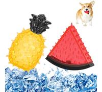 Pawaboo Jouets À Mâcher Multifonctionnel pour Chiens, avec Clochette et Cataire, Jouet Rafraîchissant d'Été en Forme - Beige + Noir