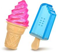 Pawaboo Jouets à Mâcher Rafraîchissants pour Chiens, 2 Paquets de Jouets de Dentition Congelables pour Chiots pour Rafraîchir l'été, Jouetss de Glace à Mâcher pour Chiens, Bleu