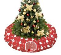 Pawaboo Lit de Tunnel pour Chats, Tube Pliable pour Chat en Polyester, Tunnels de Jeu avec Boule et Clochette, Tube de Jeu pour Chaton, Chiot, Chat de Petite et Moyenne Taille, Sapin de Noël+Rouge