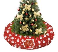 Pawaboo Lit de Tunnel pour Chats, Tube Pliable pour Chat en Polyester, Tunnels Jeu avec Boule et Clochette, Tube Jeu Chaton, Chiot, Chat Petite et Moyenne Taille, Bonhomme de Neige+Rouge