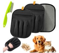 Pawbeam Éliminateur De Poils, Gant Antistatique Cinq Doigts 2026 Amélioré Pour Chats & Chiens, Brosse Magique Réutilisable Pour Linge Canapé Tapis Siège Auto (2PCS)