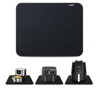 PAWBOSE Tapis résistant à la chaleur pour comptoirs de 38,1 x 45,7 cm - 1 tapis de friteuse ignifuge pour Ninja, COSORI, Cuisinart, grille-pain, four et petits appareils de cuisine - Noir