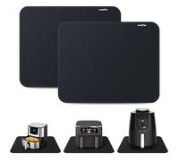 PAWBOSE Tapis Résistant à la Chaleur pour Friteuse à Air, 40 x 50 cm, Tapis anti feu pour comptoir de cuisine, protecteur de comptoir-Noir, 2 Pièces