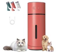 Pawbreath 2.0 Dog Humidifier, Mini Whisper-Quiet Operation with 90° Adjustable Mist Direction, Creates Moist Environment for Dogs in Home, Kennel, Bedroom Use (Red)