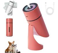 Pawbreath 2.0 Humidificateur pour chien, mini humidificateur Pawbreath pour chiens, avec brume silencieuse et réglable à 90 °, crée un environnement sûr et hydraté pour chats et chiens (rouge)