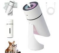 Pawbreath 2.0 Humidificateur pour chien, mini humidificateur Pawbreath pour chiens, avec brume silencieuse et réglable à 90 °, crée un environnement sûr et hydraté pour chats et chiens (blanc)