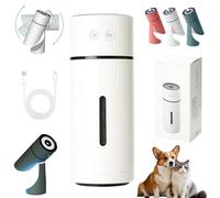 Pawbreath 2.0, Mini Pawbreaths Dog Humidifiers, Pawbreath 2.0 Dog Humidifier, 100% Pet-Safe, No Risks, with Whisper-Quiet/90° Adjustable Mist, Moisturized Environment for Dogs (A,Regular plug-in mode)