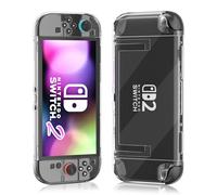 PAWDIARY Coque transparente pour Nintendo Switch 2025, coque de protection rigide ultra fine pour console Switch 2 et manette, protection transparente imperméable anti-rayures