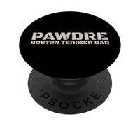 PAWDRE Boston Terrier Dad Dog Father PopSockets PopGrip Adhésif