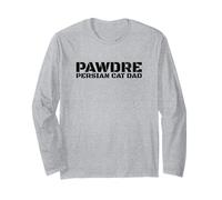 PAWDRE - Persian Cat Dad, Feline Father. Funny Cat Dad Manche Longue