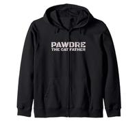 PAWDRE, The Cat Father, Cat Dad, Feline Fathers, Funny Cat Sweat à Capuche