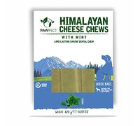 Pawfect Cheese Himalayan Cheese Dental Chews - Menthe - Pack of 3 Chews for Large Size Dogs - Pack of 2 (420gX2=840g)