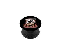 Pawfessional Promeneur de Chien Amusant PopSockets PopGrip Adhésif