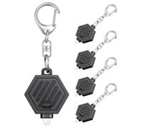 Pawfly 5 Packs Lampe de poche LED pour porte-clé Mini lampe LED pour porte-clé 12 lumens ultra alimentée par batterie Torche de porte-clé pour l'extérieur Camping Party Hiking Lighting
