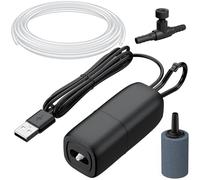Pawfly Aérateur pour appâts Vivants Portable Pompe à air USB pour Seau jusquà 20 L, 60 L/h aérateur Vivier pour pêche extérieure et Transport Poissons
