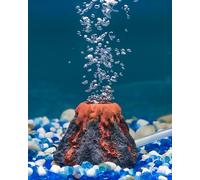 Pawfly Aquarium Volcan Ornament Kit Aquarium Décoration Mini résine Décoration volcanique Paysage avec Bulleur à Pierre d'air Tuyau Accessoires pour compagnies aériennes pour l'oxygénation