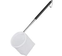 Pawfly Epuisette à crevettes d'aquarium 8 cm Minuscule épuisette d'aquarium avec poignée Extensible en Acier Inoxydable Mailles Souples Rondes et Fines pour Aquariums & Petits bassins