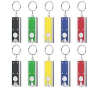 Pawfly Lot de 10 LED Lampe de Poche Porte-Clés, 12 Lumen Mini Lampe Torche Porte-Clés, Portable Mini Lampes de Poche en Gros, Petite Lampe Porte-Clés pour Extérieur, Travail, Camping & Randonnée, 6