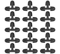 Pawfly Lot de 15 raccords d'irrigation goutte à goutte pour tuyau de 1,27 cm (1,27 cm ID x 1,6 cm AD), raccords en T de tuyau goutte à goutte avec écrous de sécurité, pièces en T pour système