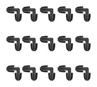 Pawfly Lot de 15 raccords d'irrigation goutte à goutte pour tuyau de 1,27 cm (1,27 cm ID x 1,6 cm AD), raccords de plomberie avec écrous de sécurité, pièces coudées pour système d'irrigation de jardin