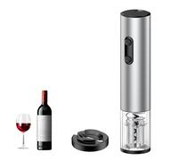 Pawfly Ouvre Bouteille Vin Électrique avec Coupe Capsule Ouvre Vin Automatique Piles Tire Bouchon Électrique Lumière LED pour Maison Bar Fête Mariage (Piles Non Incluses)