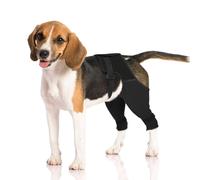 Pawfun Manchon arrière de jambe pour chien pour arrêter le léchage, manchon de récupération respirant et antidérapant pour la protection des plaies après une chirurgie ACL/TPLO, points chauds