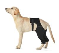Pawfun Manchon arrière de jambe pour chien pour arrêter le léchage, manchon de récupération respirant et antidérapant pour la protection des plaies après une chirurgie ACL/TPLO, points chauds