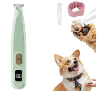 PawGlow Pro - Mini Tondeuse de Précision LED pour Chiens et Chats, Tondeuse Patte Chien entre Coussinets, Rechargeable par USB pour Pattes, Yeux, Oreilles, Visage, Corps (GREEN)