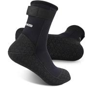 PAWHITS Chaussettes de combinaison en néoprène, chaussettes de plongée 3mm avec sangle ajustable, chaussettes thermiques antidérapantes pour plongée, snorkeling, surf, kayak (S)