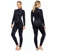PAWHITS Combinaison pour Femmes, Combinaison intégrale Thermique en néoprène 3 mm pour Femmes, pour la plongée sous-Marine, la Natation, Le Surf et la plongée avec Tuba (2XL)