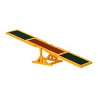 PawHut Agility Sport pour Chien Bascule pour Chien Bois Naturel