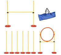 PawHut - agility sport pour chien - Plastique - 128x23x100cm - Jaune