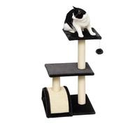 PawHut - Arbre à Chat - Panneaux de Particule - 40x35x72cm - Gris foncé