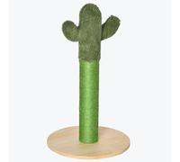 PawHut Arbre griffoir pour chats adultes et chatons en forme de cactus avec corde sisal, 40 x 40 x 65 cm, vert