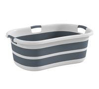PawHut Baignoire pour Chien, Baignoire Pliable et Portable avec Trou de Drainage, pour Petits Chiens et Chiots, Gris