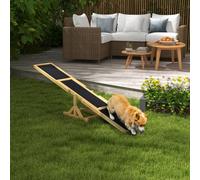 PawHut Balançoire pour l'entraînement à l'agilité pour chien, antidérapante, supportant jusqu'à 50 kg, 180 x 30 x 30 cm