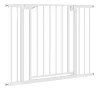PawHut Barrière de sécurité pour chiens et bébés 76 à 103 cm avec extension fixation par pression sans perçage 76 à 103cm blanc