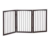 PawHut Barrière de sécurité pour animaux modulable et pliable 160L x 76H cm MDF