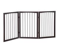 PawHut Barrière de sécurité pour animaux modulable et pliable 160L x 76H cm MDF