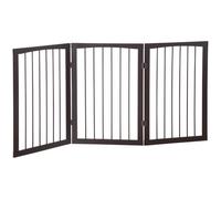 PawHut Barrière de sécurité pour animaux modulable et pliable 160L x 76H cm MDF