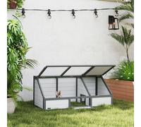 PawHut Boîte à tortues, enclos extérieur pour tortues, design sans fond, facile à ouvrir, maison pour tortues, Blanc