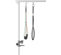 PawHut Bras de toilettage Pliable pour Animaux de Compagnie en Acier Inoxydable avec Collier de Serrage pour Chiens de Grande et Petite Taille Hauteur réglable Max. 74 cm