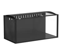 PawHut Cage à Hamster Géante Habitat pour Rongeur en Acier et Acrylique Transparent Vue Panoramique 105 x 51 x 53 cm Noir