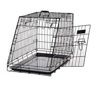 PawHut – Cage pour chien Taille L – Métal 77 x 47 x 55 cm – Noir