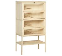 PawHut Cage en Bois pour Hamster Petits Animaux et rongeurs avec 5 étages, 10 Plates-Formes et 3 échelles 60 x 40 x 120 cm