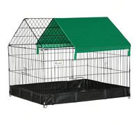 PawHut Cage enclos lapins petits animaux rongeurs Intérieur ou Extérieurs - parc Clapier à Lapin - Bache Protection Inclus - 90 x 75 x 75 cm Description:Votre ami à quatre pattes a besoin d'un nouveau