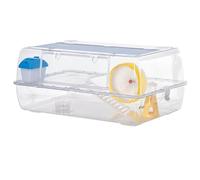PawHut Cage portable à 2 étages pour hamster et petit animal domestique - Double couche avec abreuvoir et gamelle