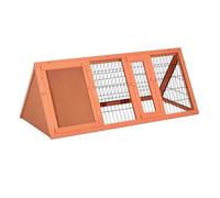 PawHut Cage pour Lapins et Animaux de Compagnie, huche en Bois d'épicéa118 x 50 x 45 cm