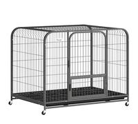 PawHut Cage Robuste pour Chien de Grande Race 109 x 72 x 85 cm Noir